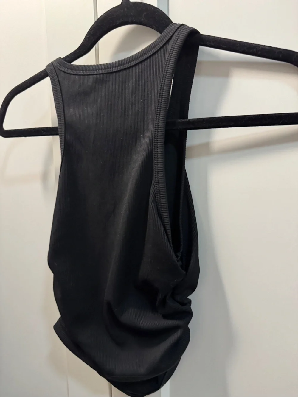 Source Unknown Black Ribbed Racerback Tank - Picture 3 of 3